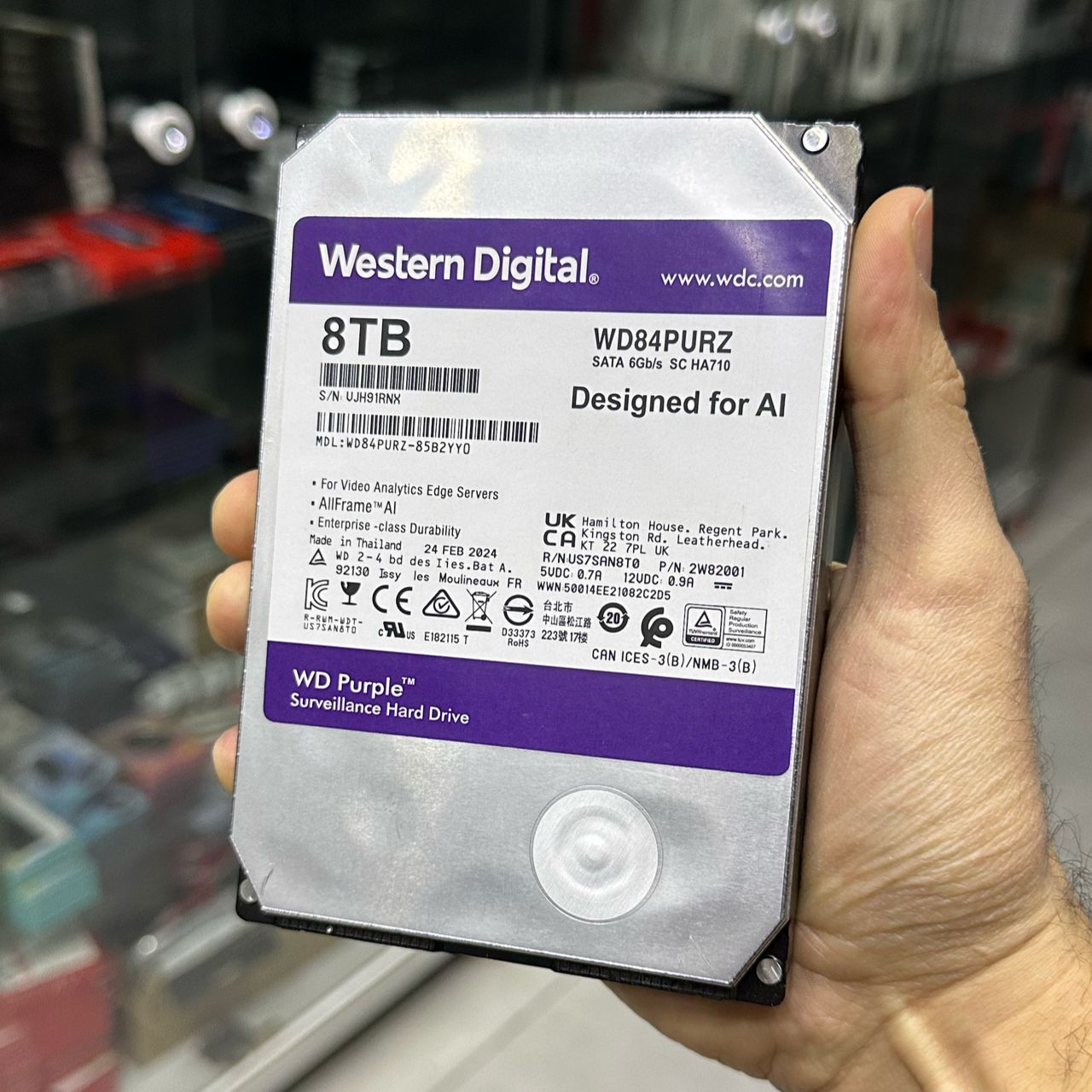 HDD WESTERN DIGITAL PURPLE 8TB
